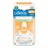 Dr. Brown’s Options+ Anti-colic | Tétine phase 3 biberon à col large (6m+) pack de 2